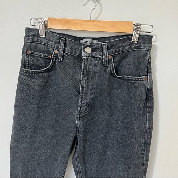 Agolde High Rise Vintage Boot Cut Jean in Percolate Washed Black size 26 - Picture 6 of 16